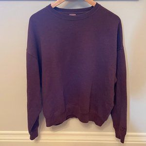 Maroon Crew Sweatshirt || PINK Victoria's Secret